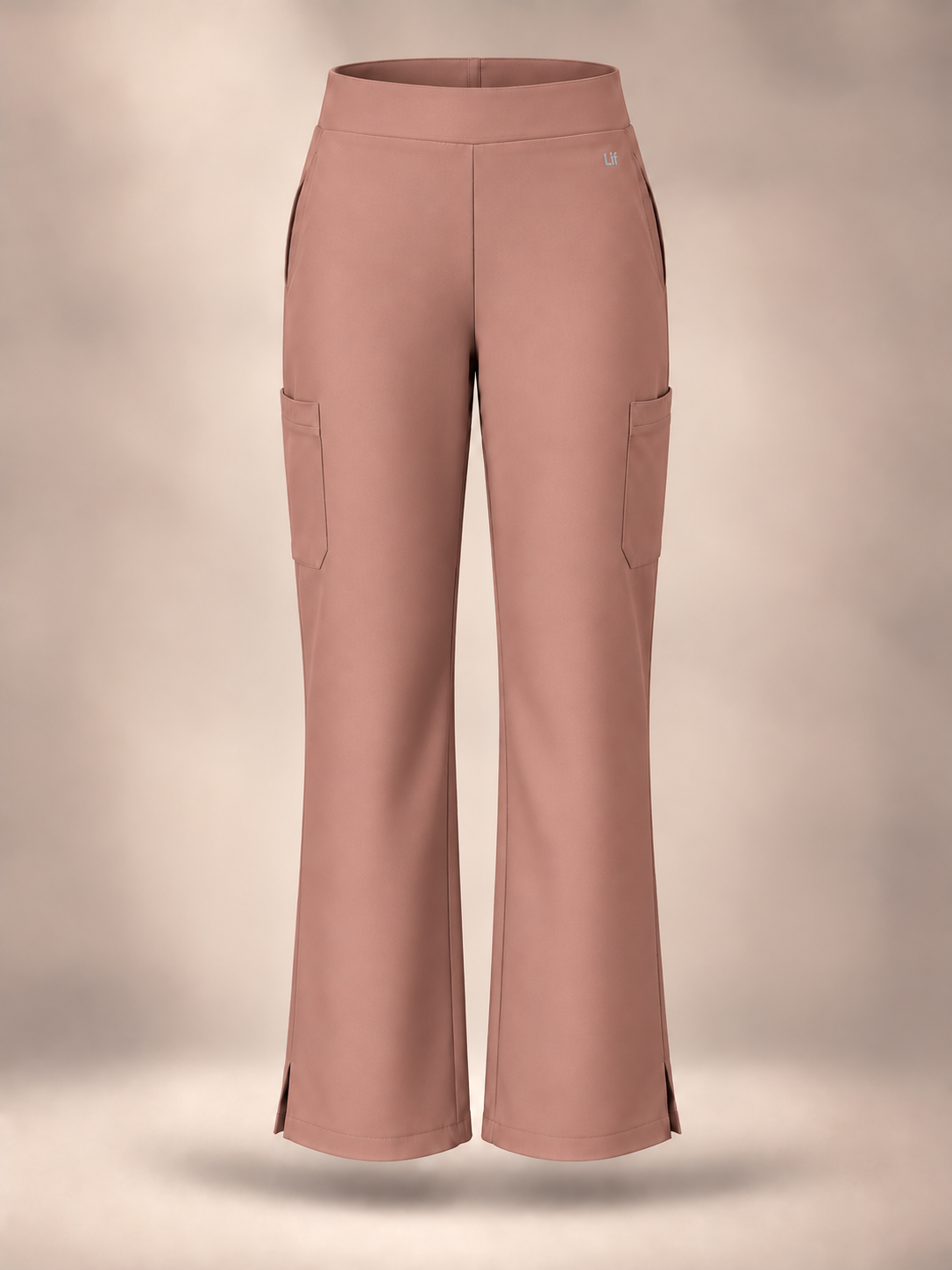 Calça Bellatrix™ de pernas retas em tom Clay — vista frontal, fotografia flutuante
