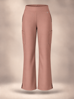 Calça Bellatrix™ de pernas retas em tom Clay — vista frontal, fotografia flutuante