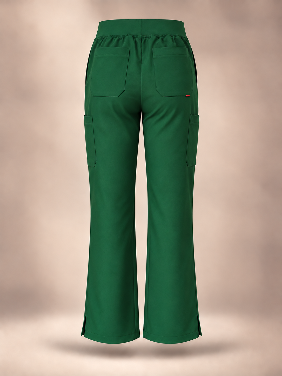 Calça Bellatrix™ de pernas retas verde — vista de costas, fotografia flutuante